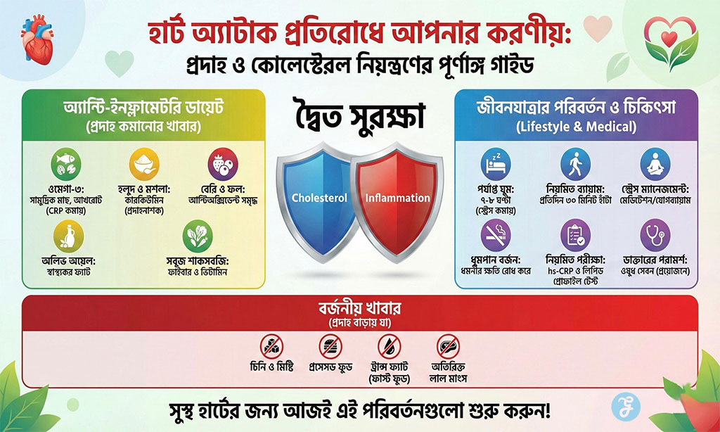 Ways to prevent heart attack