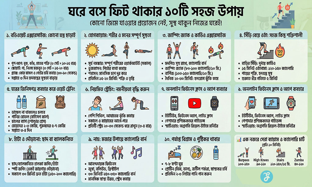 10 Ways to Stay Fit Without the Gym