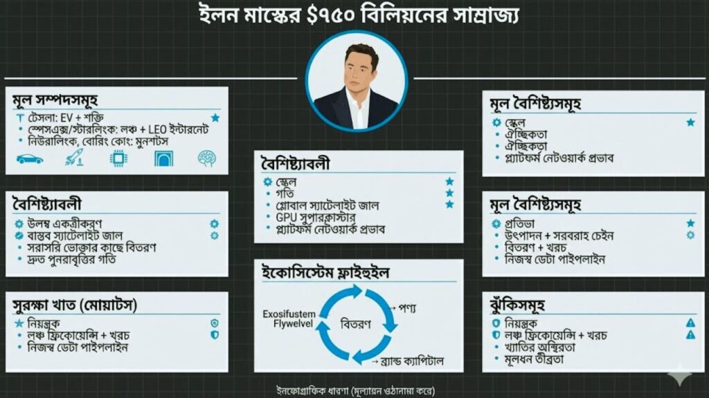 elon musk 750 billion wealth analysis bengali