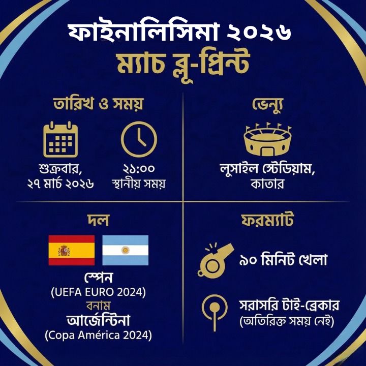 ফাইনালিসিমা ২০২৬ স্পেন বনাম আর্জেন্টিনা