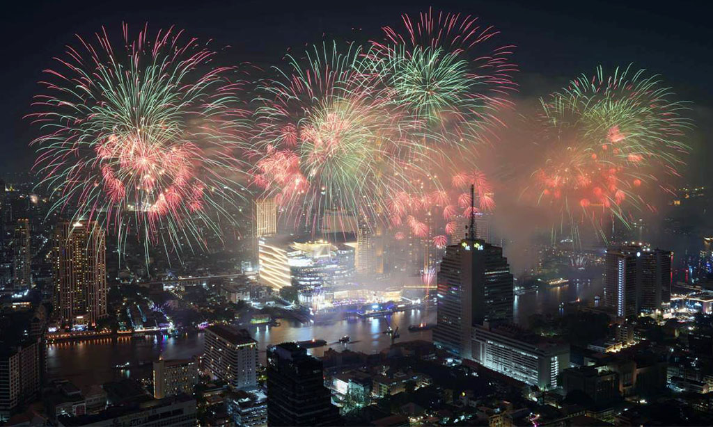 New year celebration in Asia