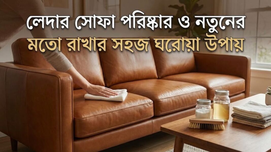 How to Clean a Leather Sofa at Home