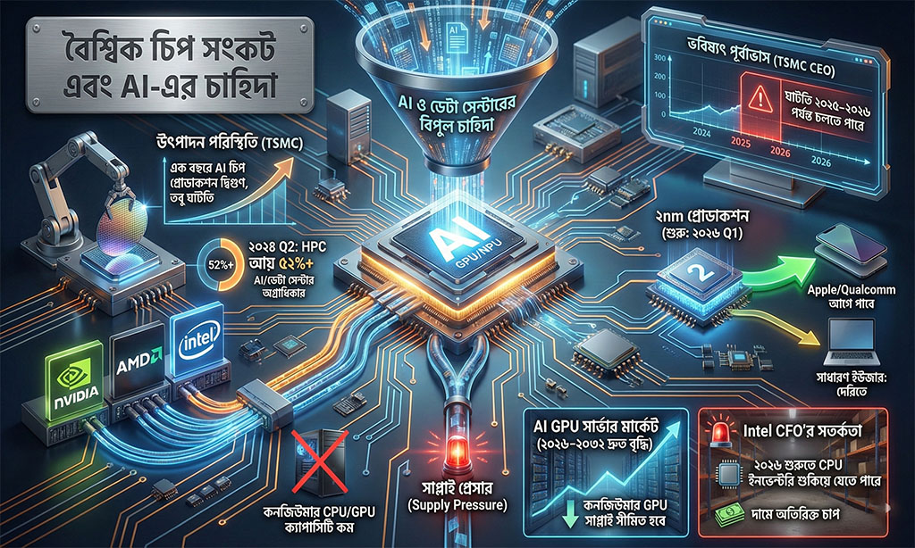 Global chip shortage and the demand for AI