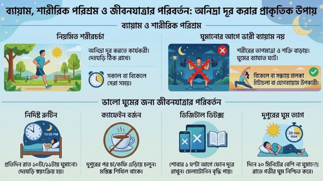 ব্যায়াম ও শারীরিক পরিশ্রমের ভূমিকা