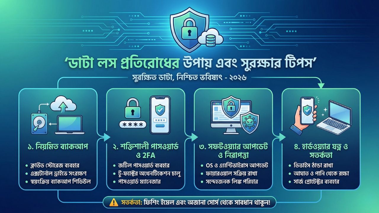 ভবিষ্যতে ডাটা লস এড়াতে কার্যকরী টিপস