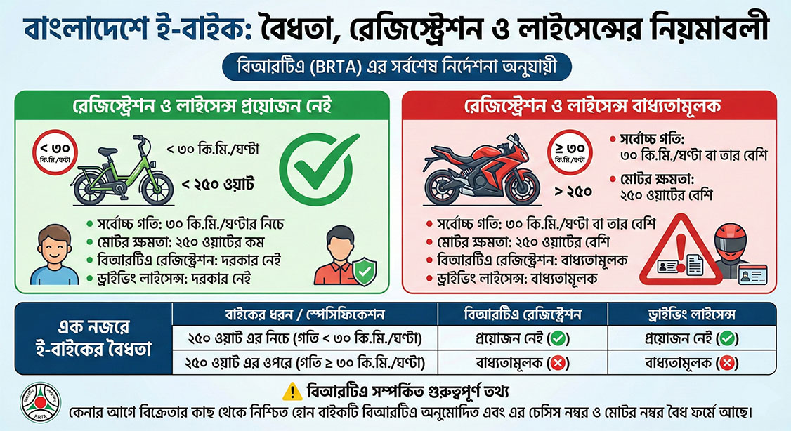 Registration of Electric Bike in Bangladesh