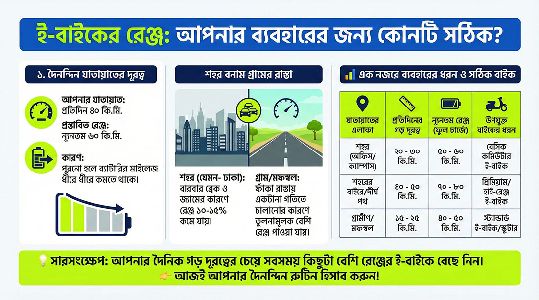 Range of Electric Bike in Bangladesh