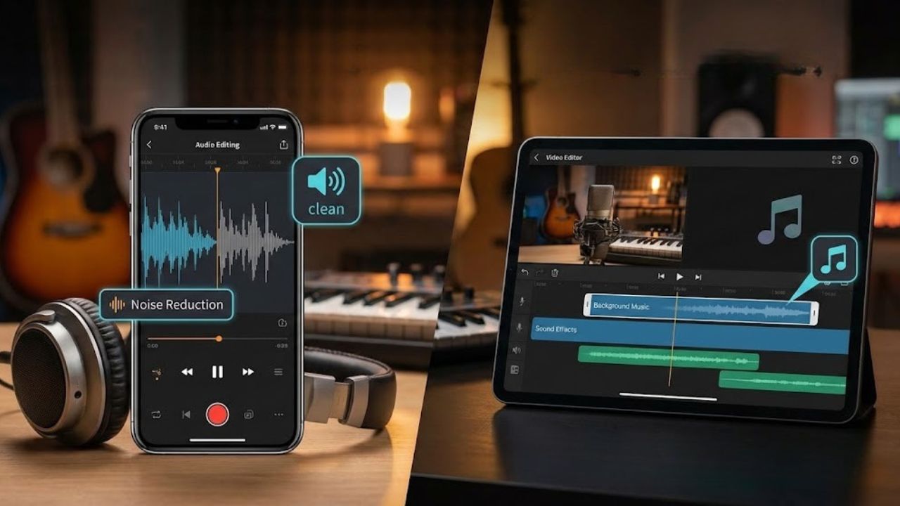 অডিও এডিটিং এবং মিউজিক যোগ করা