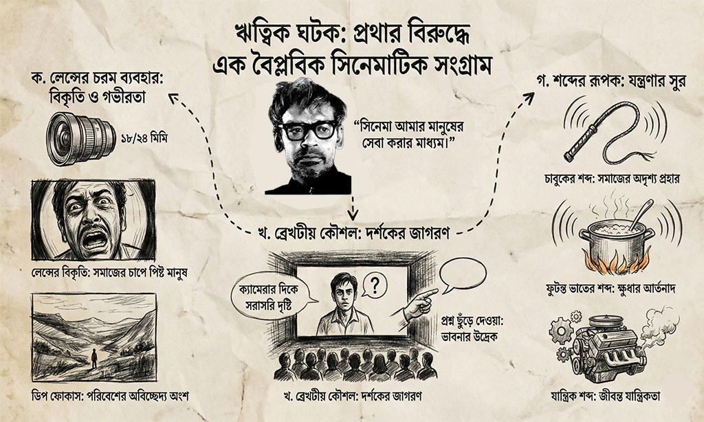 ঋত্বিকের বৈপ্লবিক সিনেমাটিক ভাষা