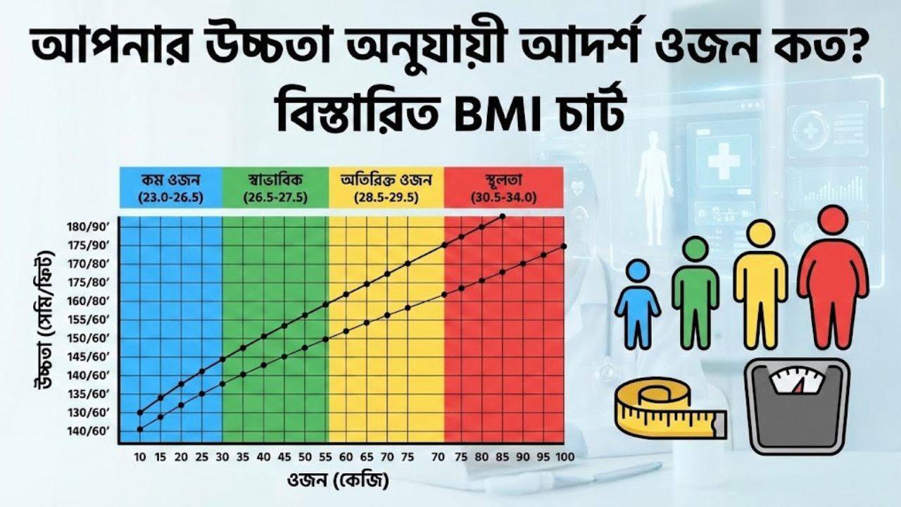 বিএমআই নির্ণয় করার বৈজ্ঞানিক সূত্র