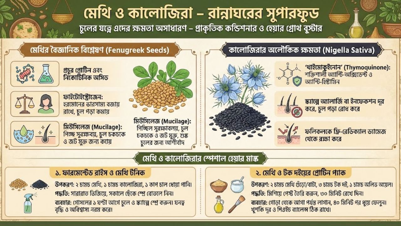 মেথি ও কালোজিরা – রান্নাঘরের সুপারফুড