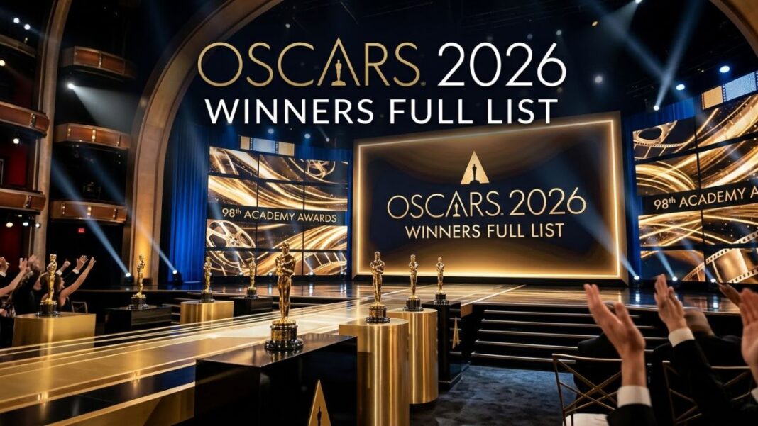 Oscars 2026 Winners Full List