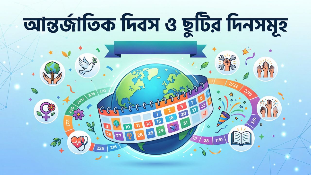 আন্তর্জাতিক দিবস ও ছুটির দিনসমূহ