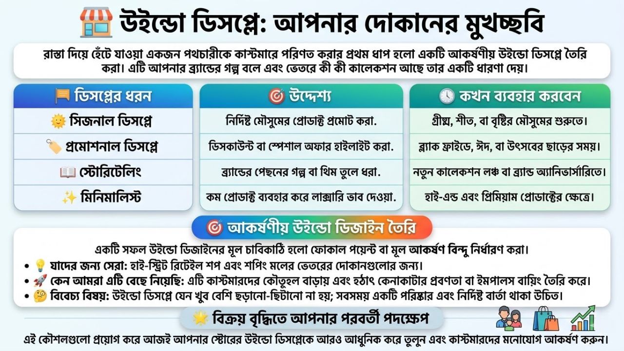 উইন্ডো ডিসপ্লে এবং প্রথম ইমপ্রেশন