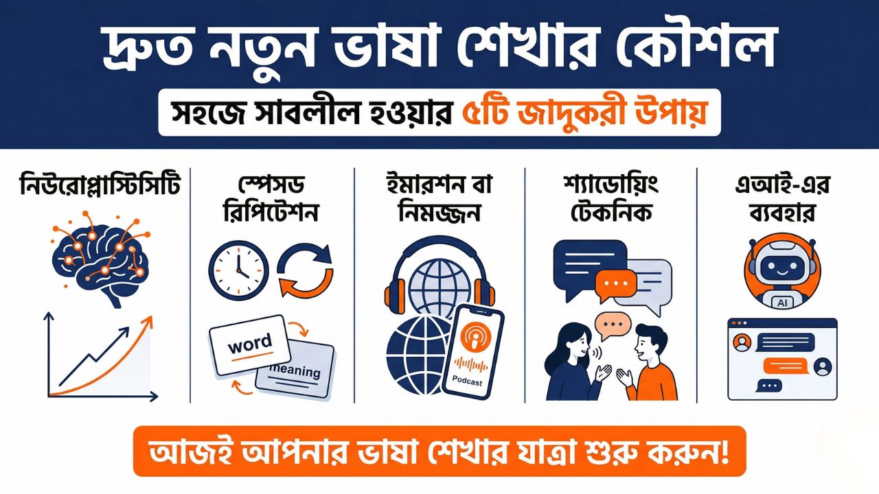 দ্রুত নতুন ভাষা শেখার কৌশল