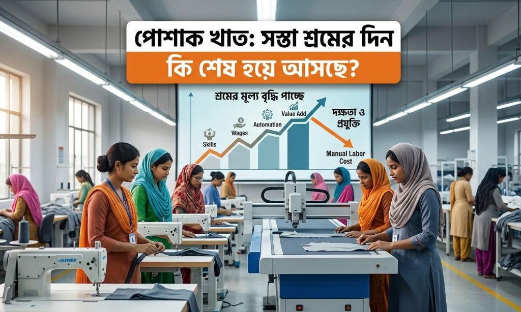 পোশাক খাত সস্তা শ্রমের দিন কি শেষ হয়ে আসছে
