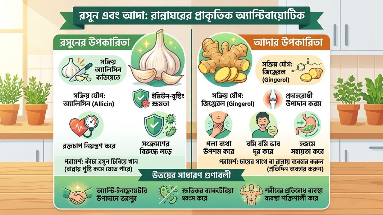 রসুন এবং আদা