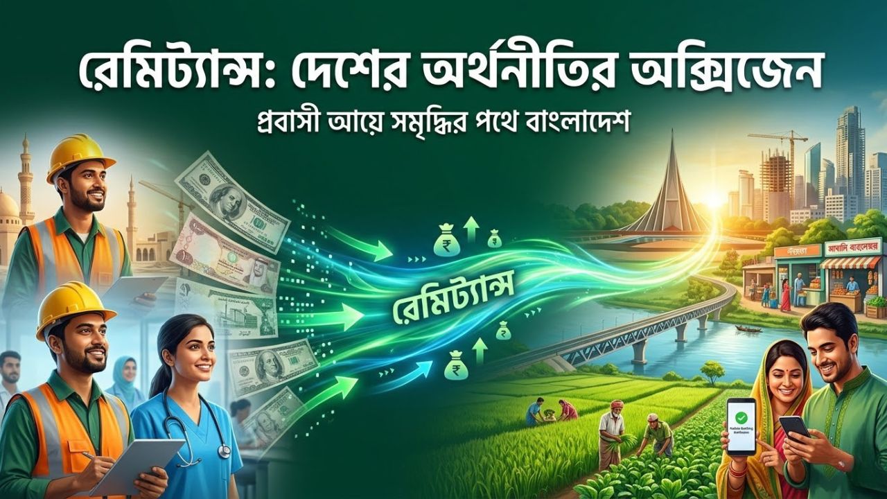 রেমিট্যান্স দেশের অর্থনীতির অক্সিজেন