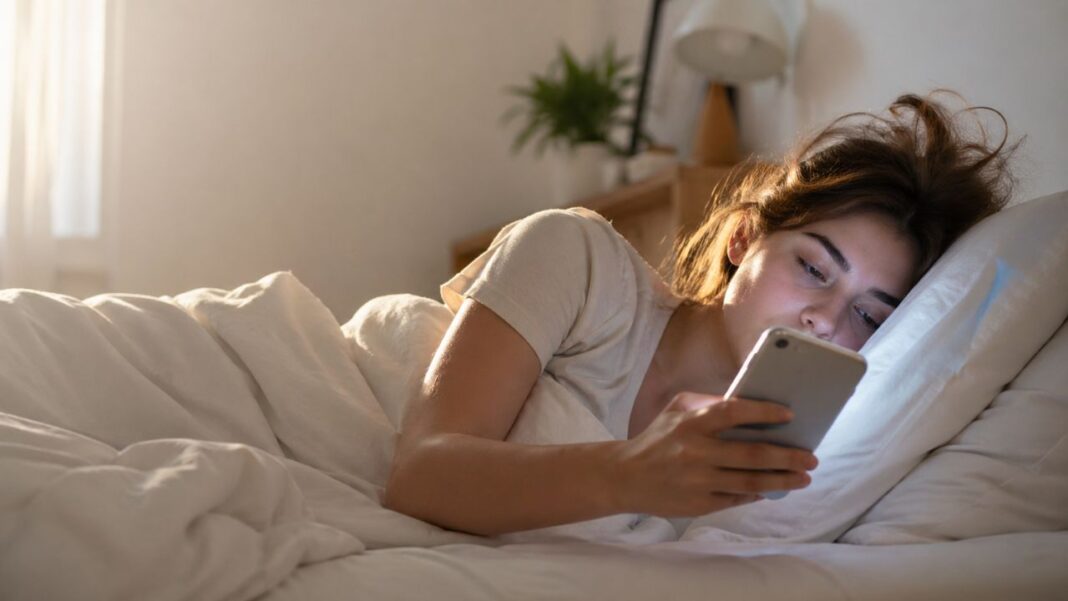 Checking Phone After Waking Up