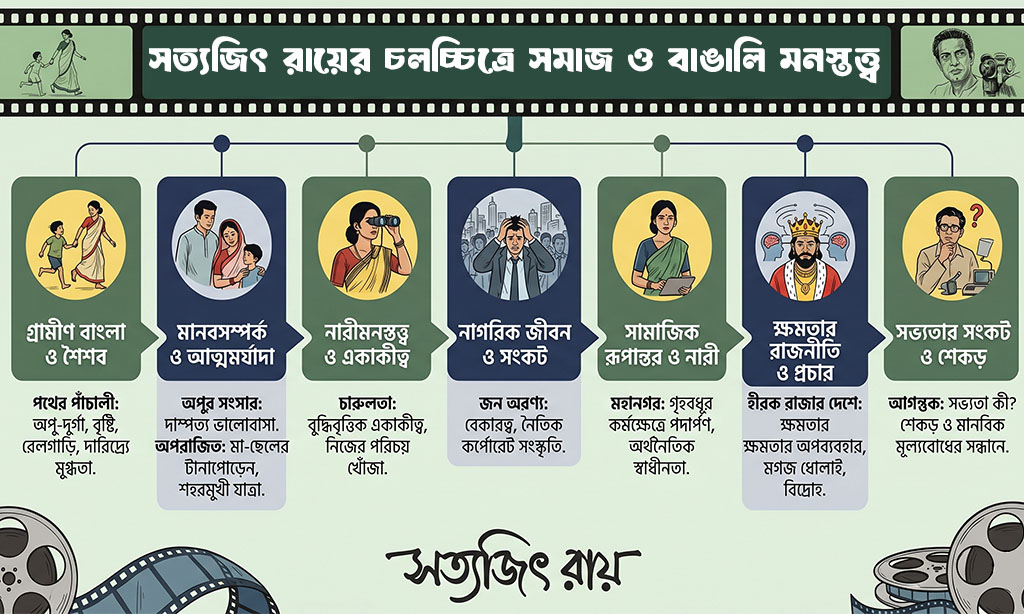 সত্যজিৎ রায়ের চলচ্চিত্রে সমাজ ও বাঙালি মনস্তত্ত্ব