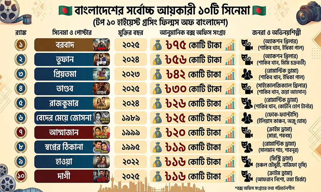 Top Grossing Bangladeshi Movies