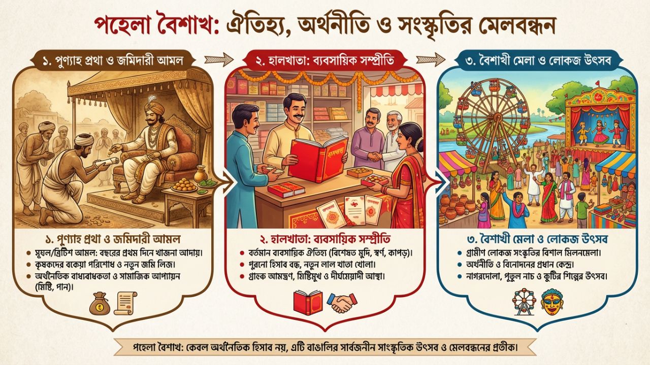 গ্রামীণ জীবনে পহেলা বৈশাখের ঐতিহ্য ও হালখাতার প্রচলন