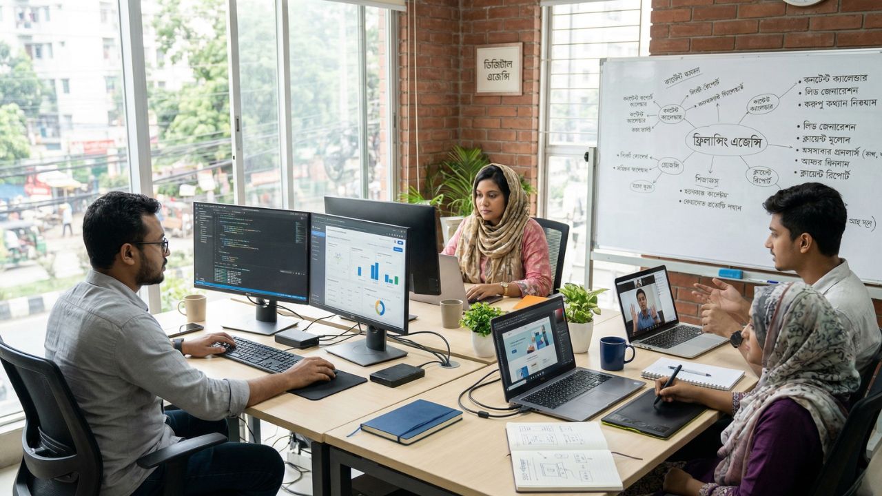 ফ্রিল্যান্সিং ও ডিজিটাল মার্কেটিং এজেন্সি