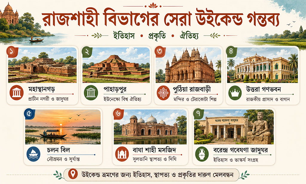 Best place for Rajshahi Weekend Travel 