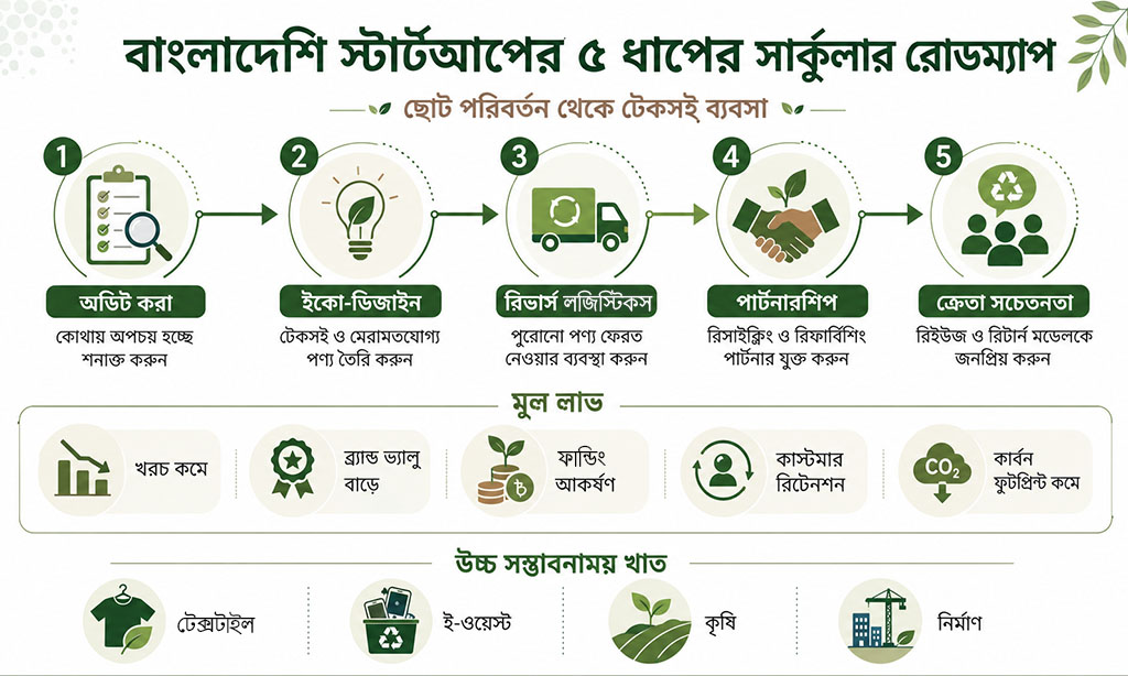 Circular Economy Model Road Map for Bangladeshi Startups
