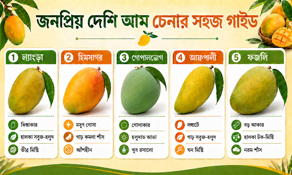 জনপ্রিয় দেশি আমের জাত চেনার পরীক্ষিত উপায়