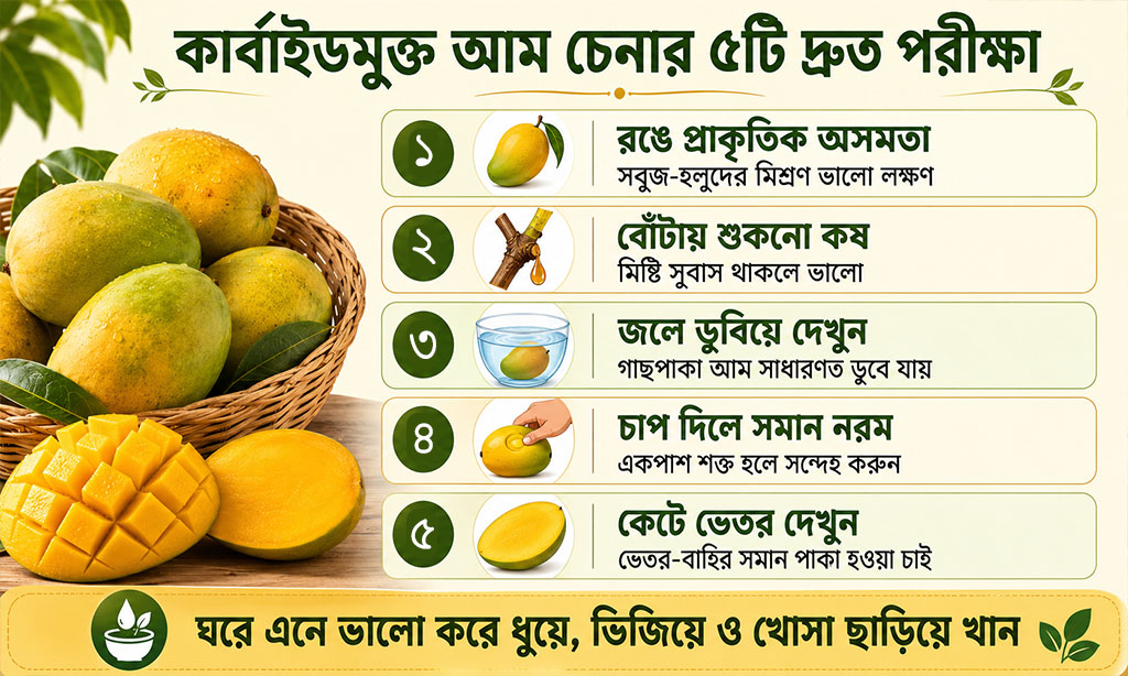 Carbide-free mango identification