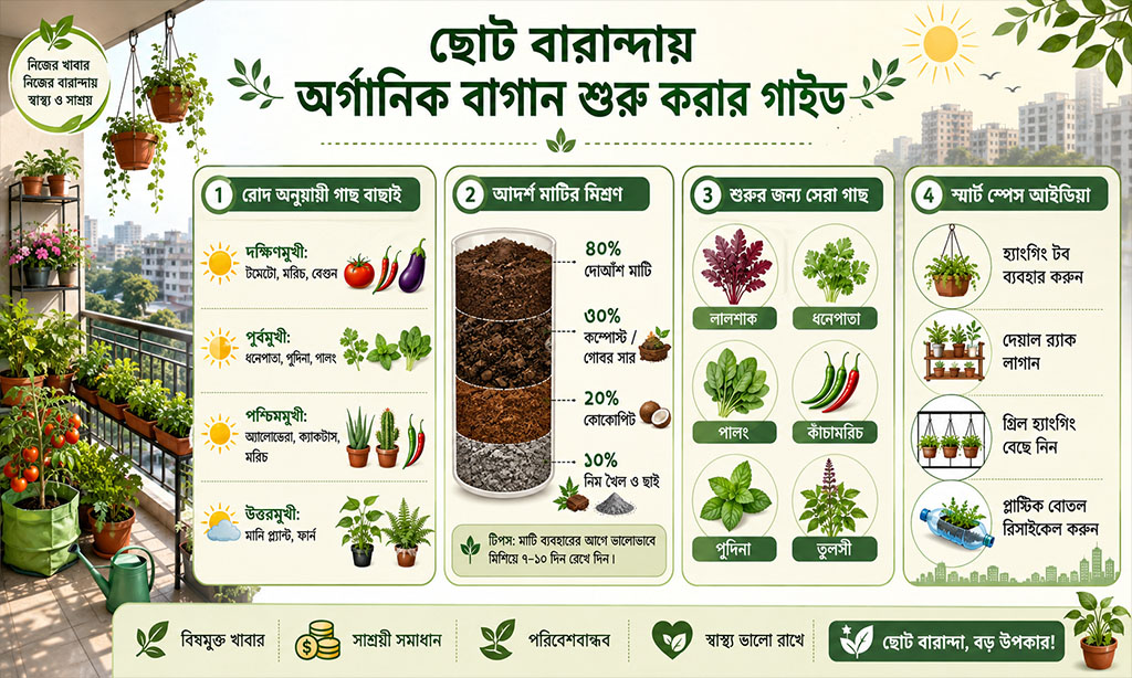 How to Start Organic Balcony Garden in Dhaka