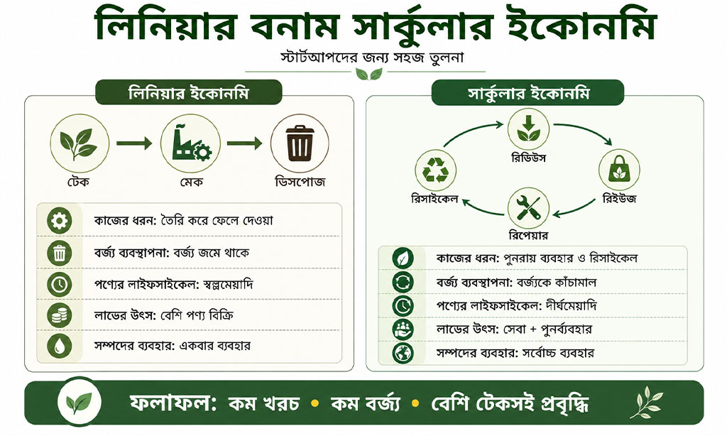 Linear vs Circular Economy Model