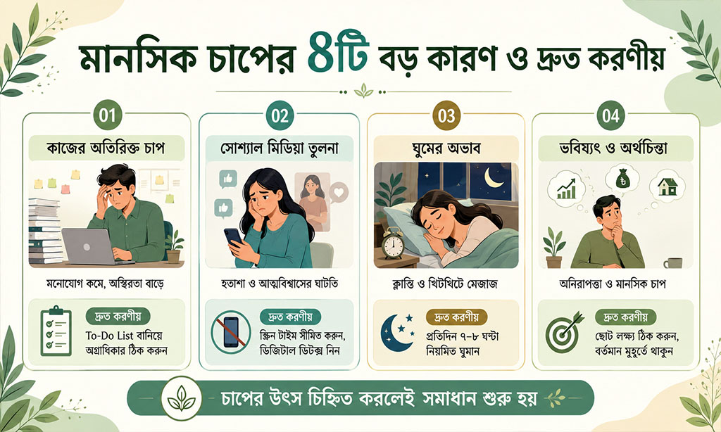 Reasons of mental pressure