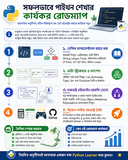Roadmap to Learn Python in Bengali