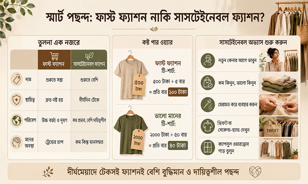 Fast Fashion vs Sustainable Fashion