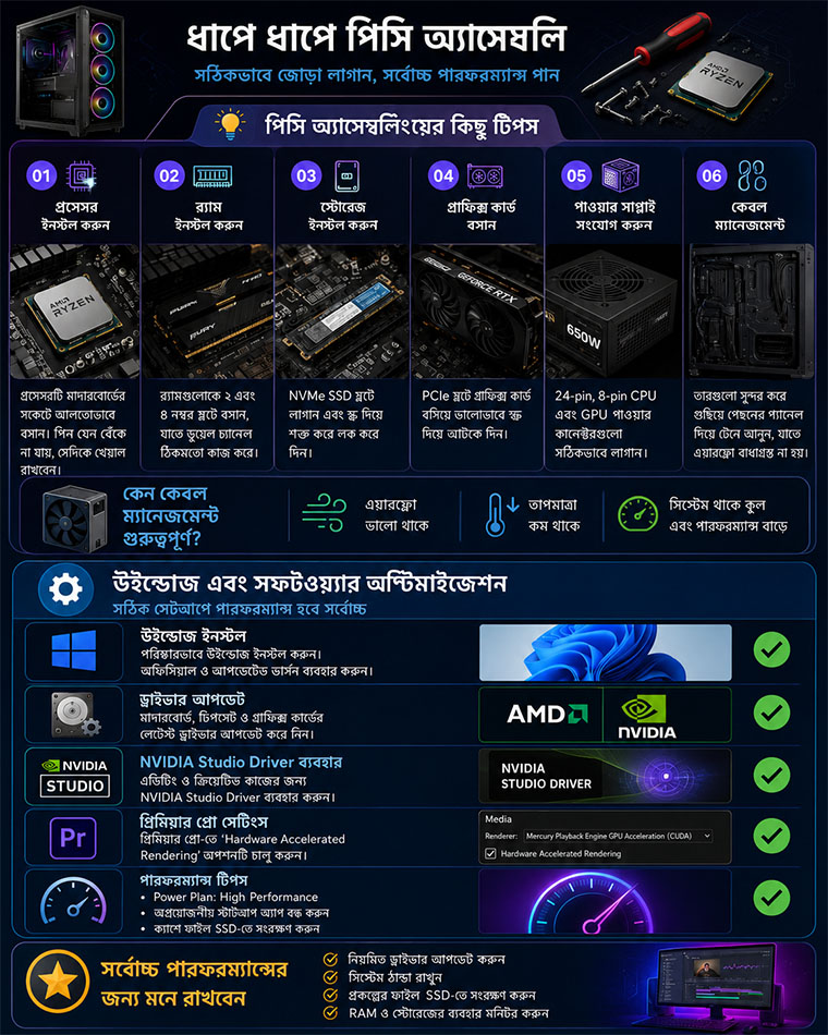 Best Video Editing PC Build Under 60K Taka