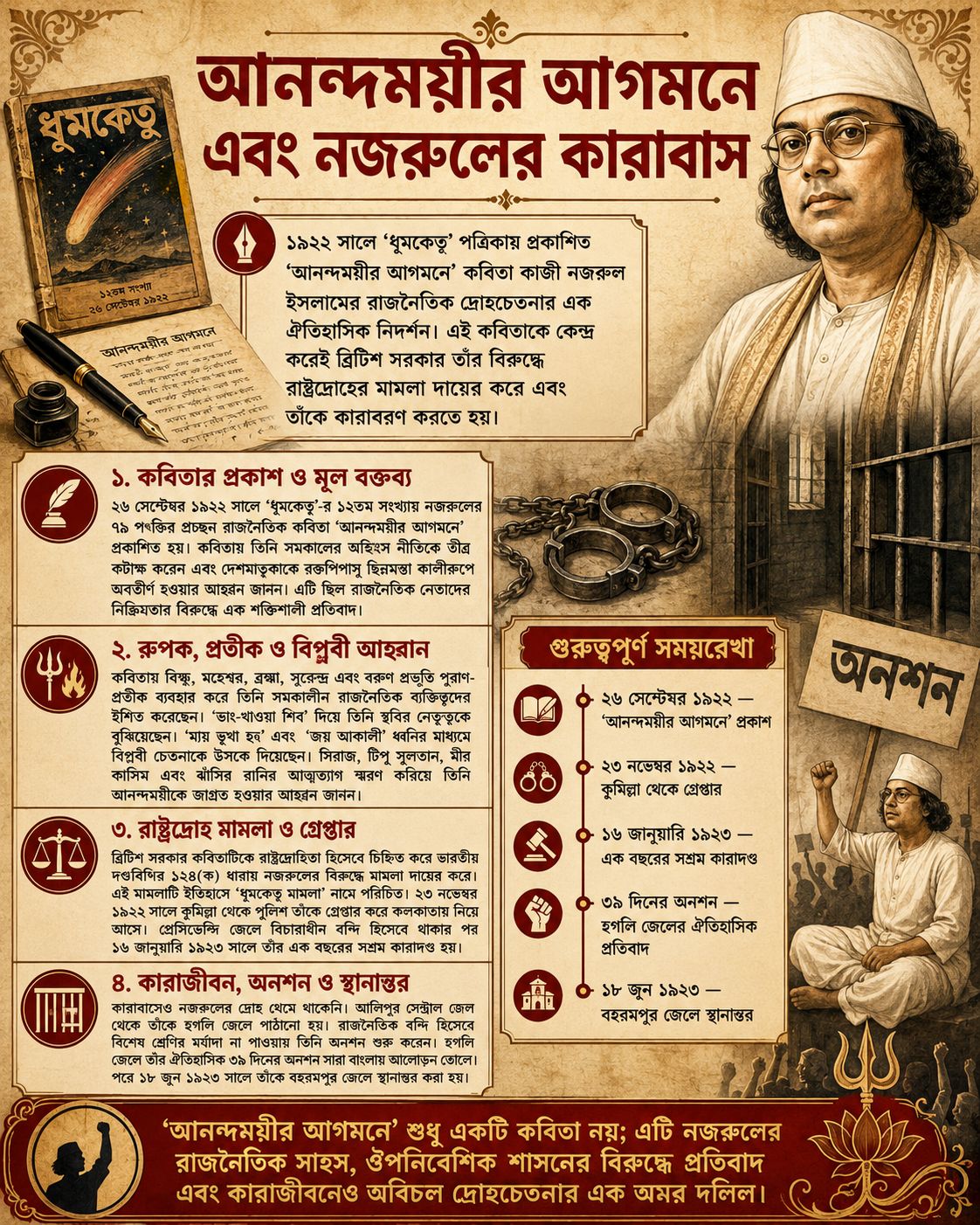 আনন্দময়ীর আগমনে এবং নজরুলের কারাবাস