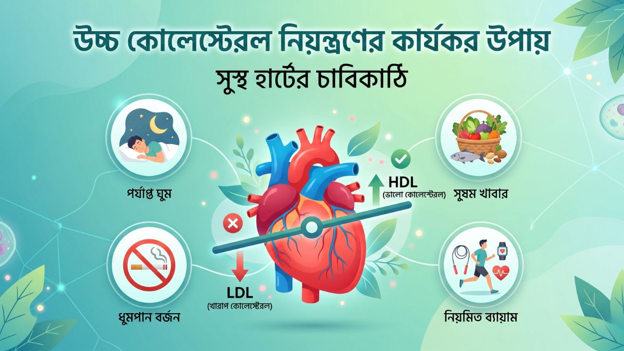 উচ্চ কোলেস্টেরল নিয়ন্ত্রণের কার্যকর উপায়