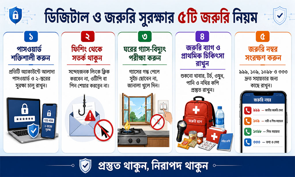 5 rules for digital and emergency safety