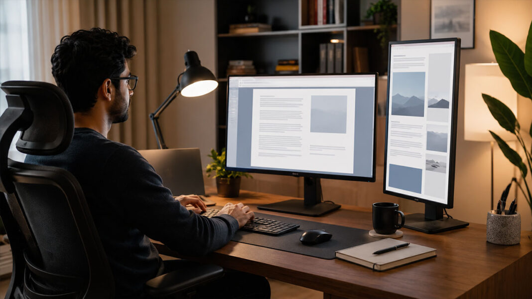 Dual Monitor Setup for Content Writers