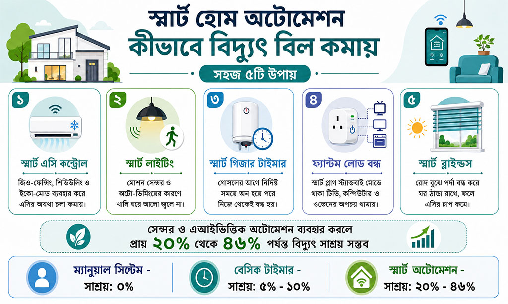 How Smart Home Automation Reduce Electricity Bill