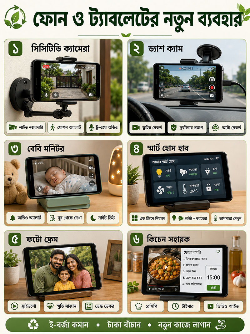Old Gadget Upcycling Ideas- Phone and tablet
