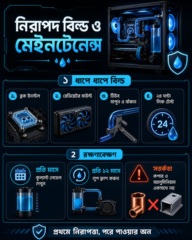 Safe Build and Maintenance of Custom Water Cooled Gaming Rig