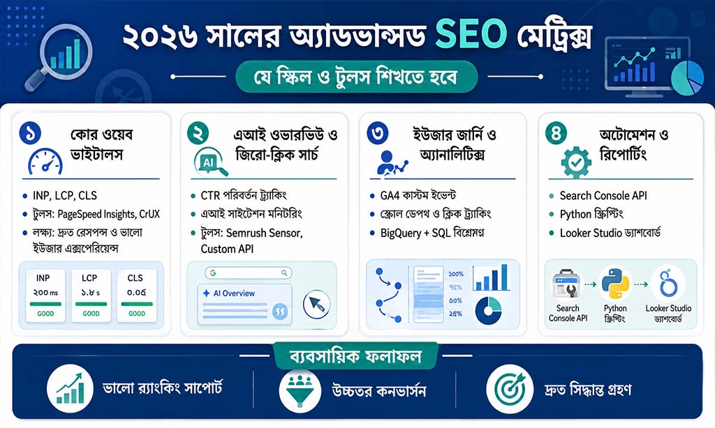Skills and Tools to learn Advanced SEO Metrics 2026