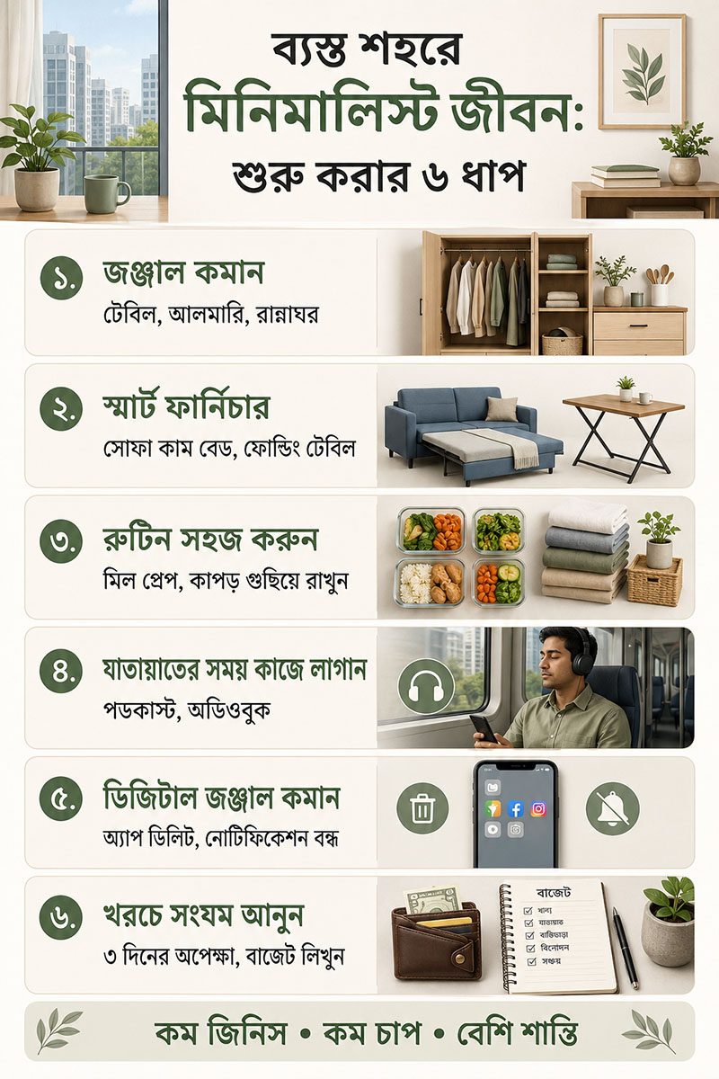Steps to Minimalist Lifestyle in a Busy City