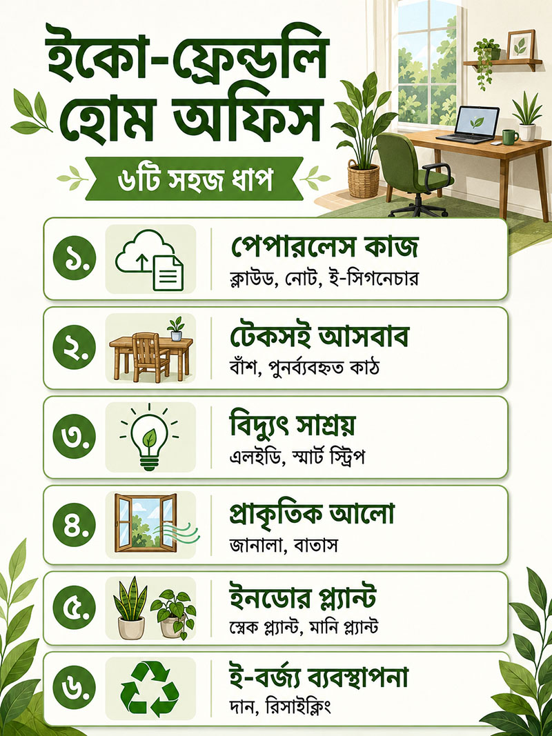 Steps to setup an Eco-Friendly Home Office