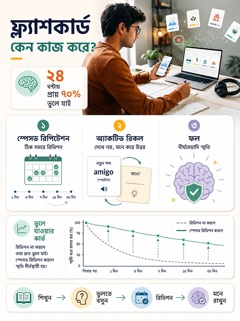 Why Digital Flashcards for Language Learning Works