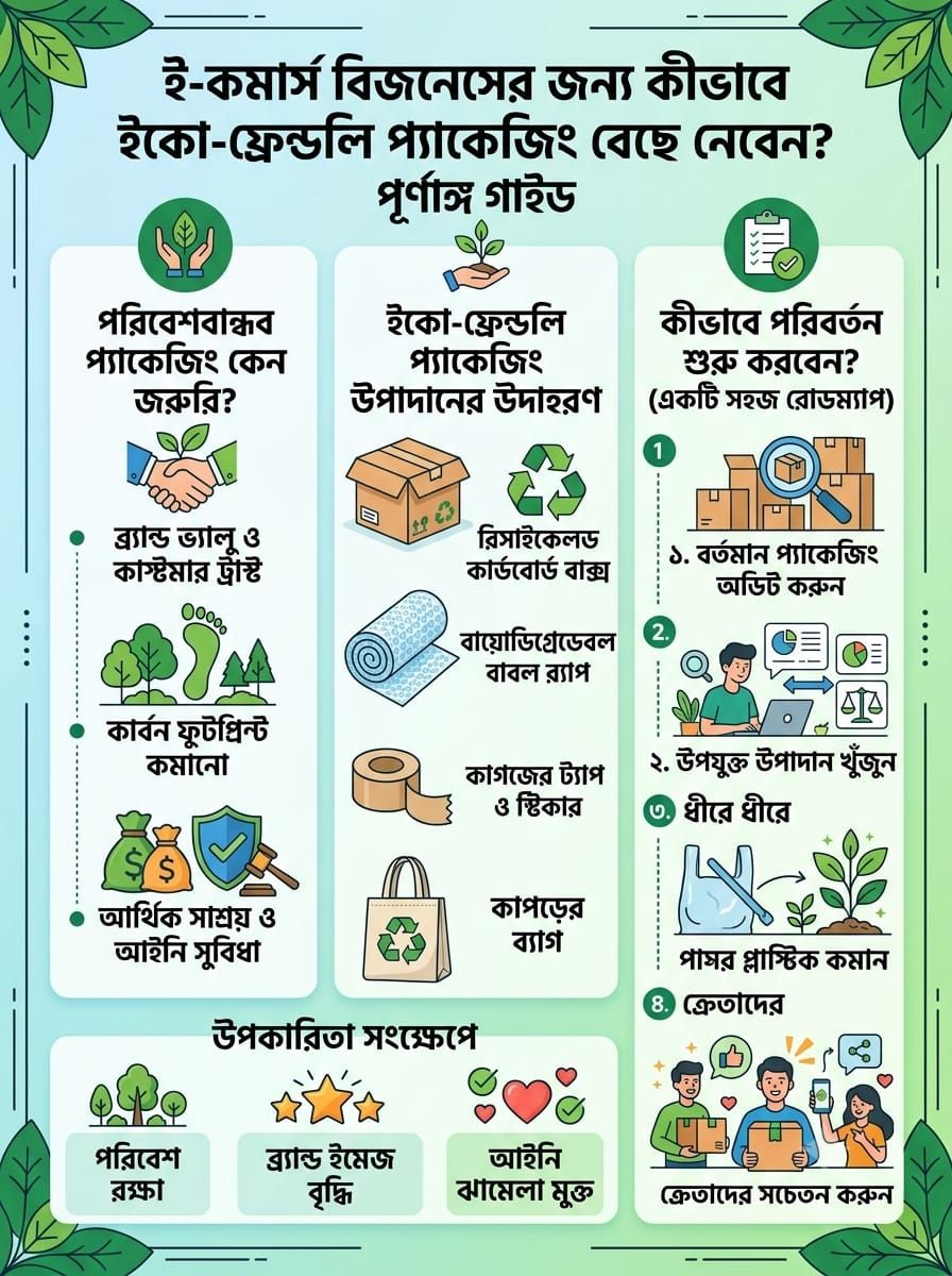 ইকো-ফ্রেন্ডলি প্যাকেজিং নির্বাচনের মূল ধাপসমূহ
