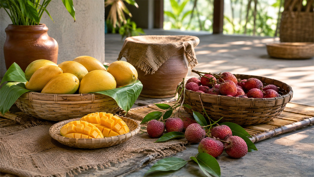 Preserving Mangoes and Lychees Without Fridge
